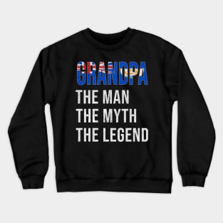 Grand Father Anguillan Grandpa The Man The Myth The Legend - Gift for Anguillan Dad With Roots From  Anguilla Crewneck Sweatshirt